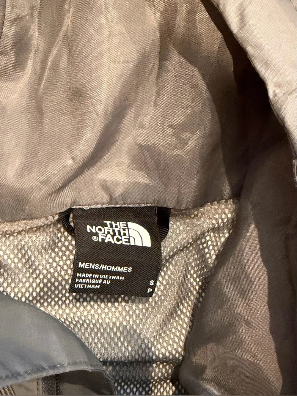 The North Face Gray Waterproof Hooded Jacket Small